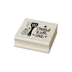Sello De Caucho Cocido con Amor