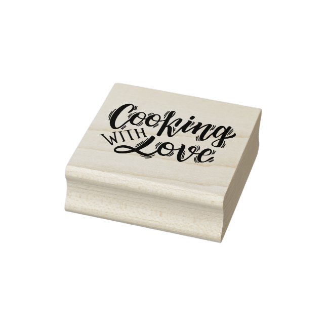 Sello De Caucho Cocinar con Amor (Sello)