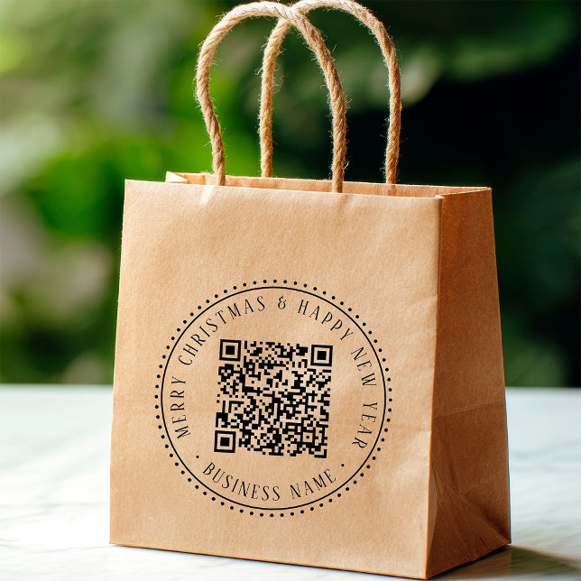 Sello De Caucho Código QR de Navidad de 4X5 para Negocios (Subido por el creador)