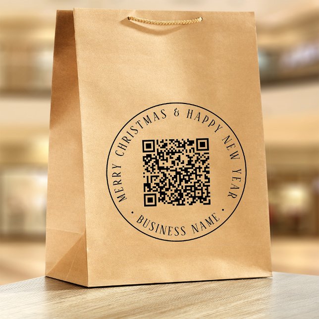Sello De Caucho Código QR de Navidad de 4X5 redondo para empresas (Subido por el creador)