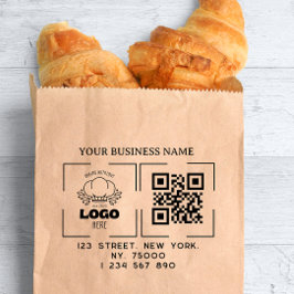 Sello De Caucho Código Qr del logotipo comercial personalizado cua
