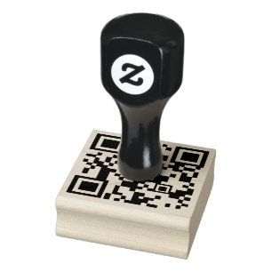 Sello De Caucho Código Qr Personalizado para Negocios personaliza 