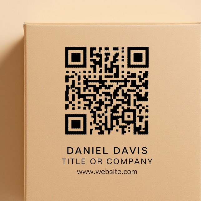 Sello De Caucho Código QR profesional de negocios personalizado (Subido por el creador)