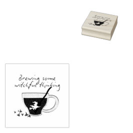 Sello De Caucho Coffeeshop Mikitiez halloween espresso witz
