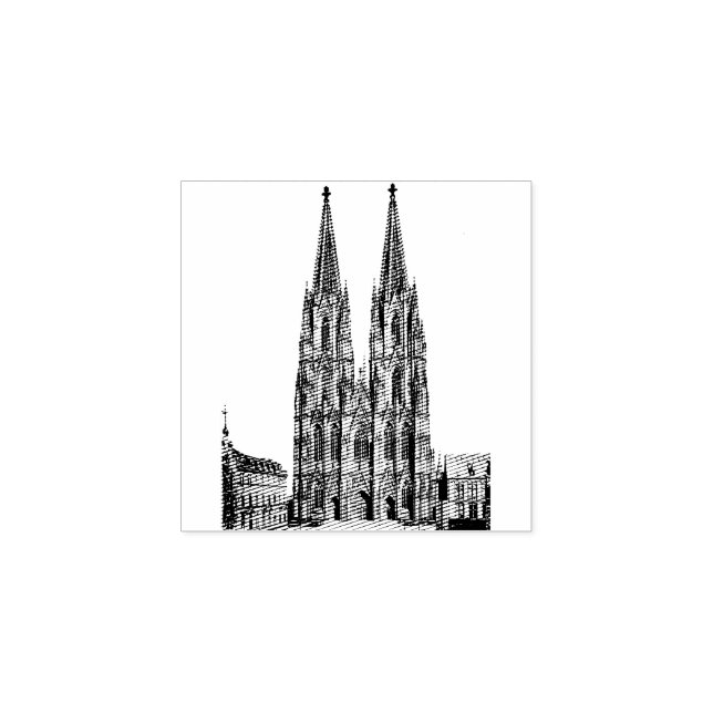 Sello De Caucho Cologne cathedral 1911 - habitante de colonia (Impresión)