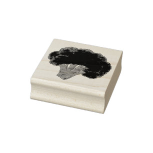 Sello De Caucho Coma tus vegetales Bunch de brócoli verde