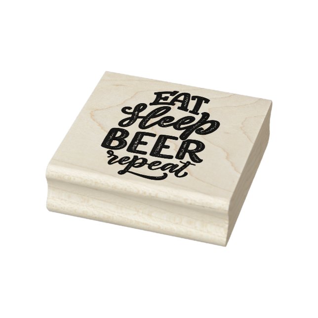 Sello De Caucho Come Bebida Cerveza Repite (Sello)