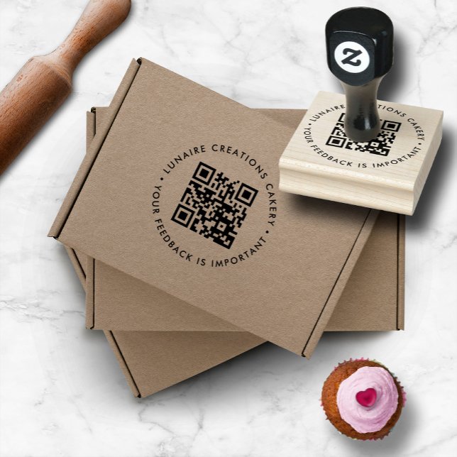 Sello De Caucho Comentarios comerciales sobre el código QR de pers (Subido por el creador)