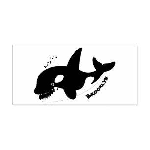 Sello De Caucho Cómico asesino ballena orca personalizado lindo il