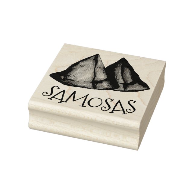 Sello De Caucho Comida india Vegetable Cocina vegetariana Samosas (Sello)