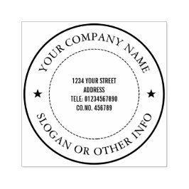 Sello De Caucho Compañía Comercial Personalizada