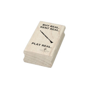 Sello De Caucho Compra Real Clarinet Musical Instrumental Tech