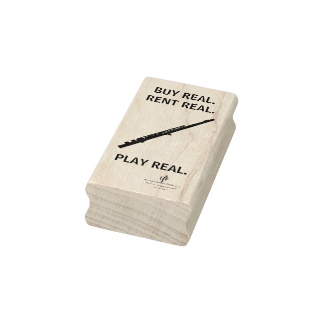 Sello De Caucho Compra Real Flute Musical Instrumental Tech (Sello)