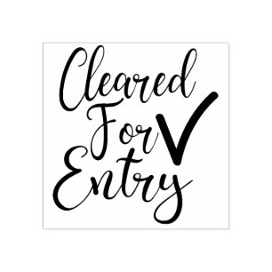 Sello De Caucho Comprobación de temperatura / Despejado para entra