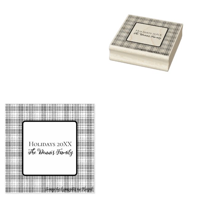 Sello De Caucho Comprobación personalizada de los Navidades de vac (Sellado)