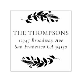 Sello de caucho con autotinta para dirección de la