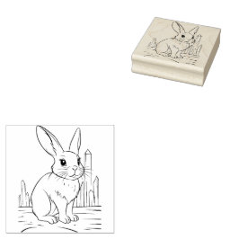 Sello De Caucho Conejo
