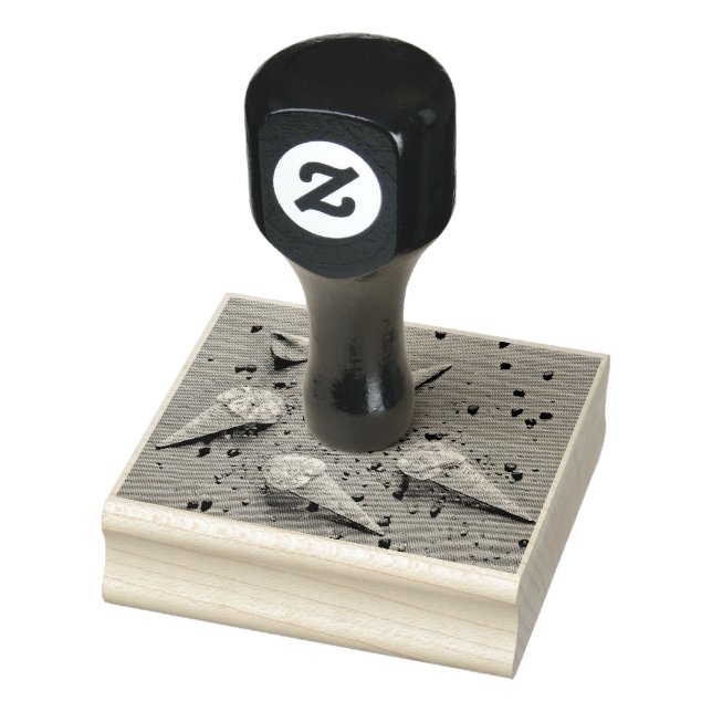 Sello De Caucho Conos de gofre de helado (Sello)