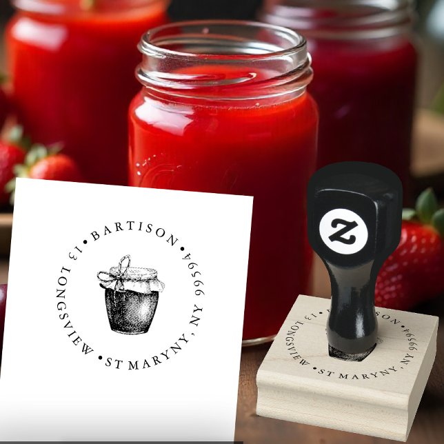 Sello De Caucho Conservar la mermelada de martillo ROUND RETURD DI (Subido por el creador)