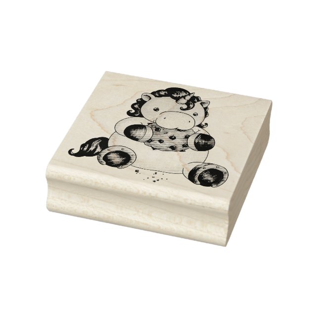 Sello De Caucho Cookie Unicorn (Sello)