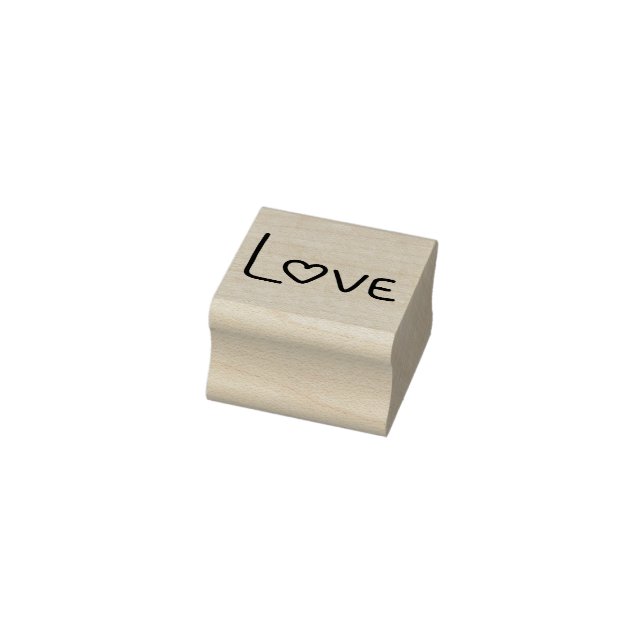 Sello De Caucho Corazón de amor (Sello)