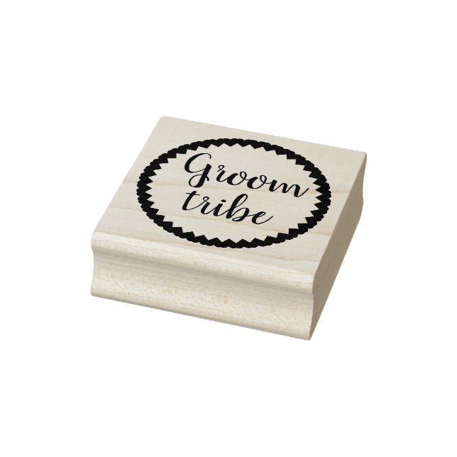 Sello De Caucho Corazón de la tribu Groom (Sello)