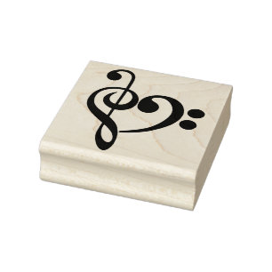 Sello De Caucho Corazón del Clef