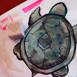 Sello De Caucho Corazón lindo