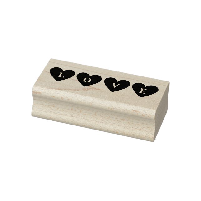 Sello De Caucho Corazón Rojo Cute Amor (Sello)
