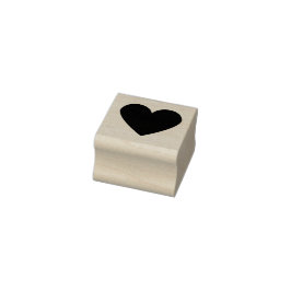 Sello De Caucho Corazón Simple Clásico Moderno Minimalista Chic