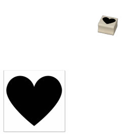Sello De Caucho Corazón Simple Moderno Personalizado Con Amor