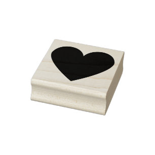 Sello De Caucho Corazón Simple Personalizado