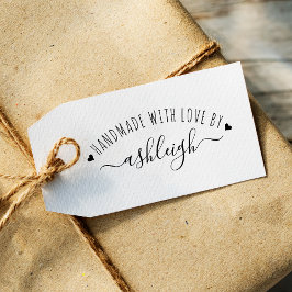 Sello De Caucho Corazones dulces y guiones hechos a mano con el no