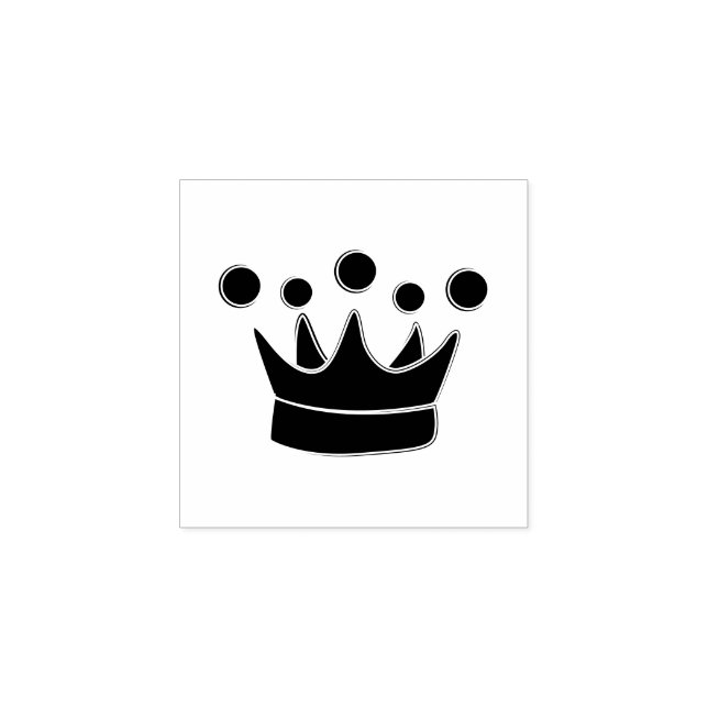 Sello De Caucho Corona de Rey (Impresión)