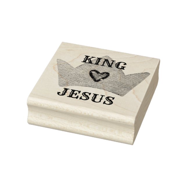 Sello De Caucho Corona del Rey Jesús (Sello)
