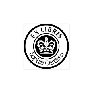 Sello De Caucho Corona redondeada de ex miembros de la familia Lib