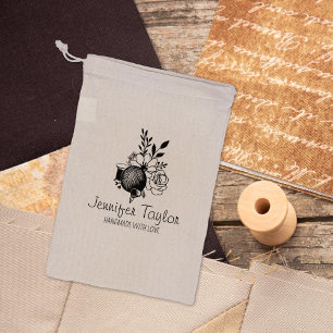 Sello De Caucho Coser floral personalizado, grandes empresas artes