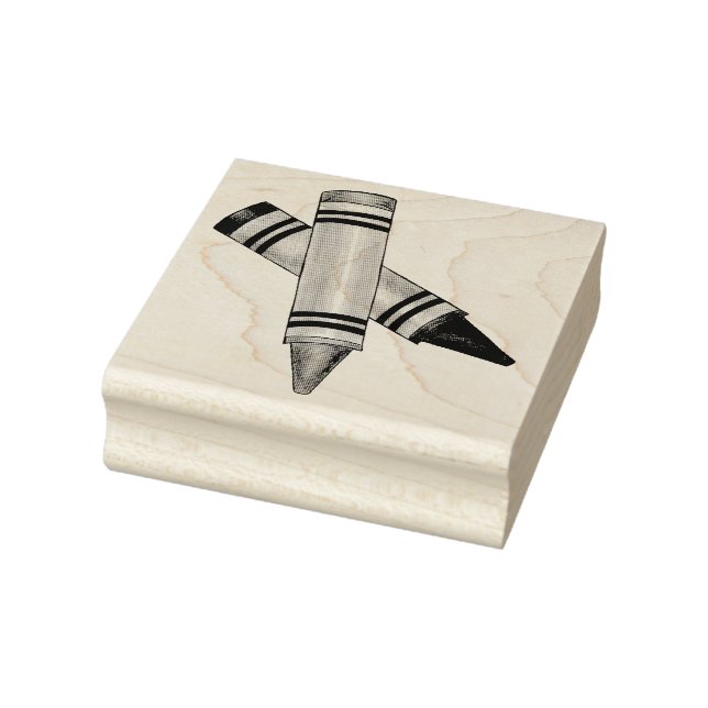 Sello De Caucho Crayons Crayon Artist School Art Teacher Education (Sello)