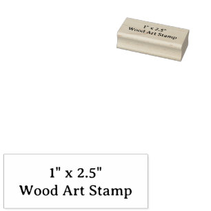 Sello De Caucho Crea tu personalizado 1" x 2.5"