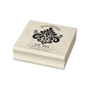Sello De Caucho Crea Tu Propia Caligrafía Elegante Fleur Lily