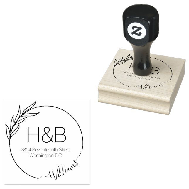 Sello De Caucho Crea tu propia dirección de devolución Script mini (Sellado)