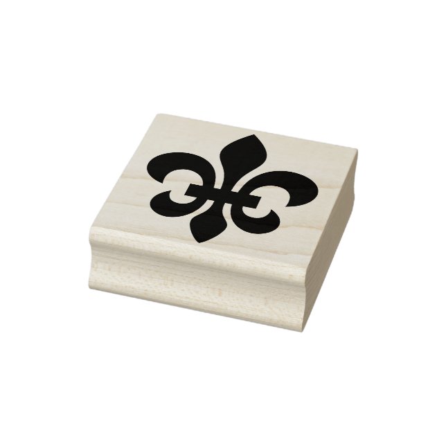 Sello De Caucho Crea Tu Propia Fleur De Lis Bandeada (Sello)