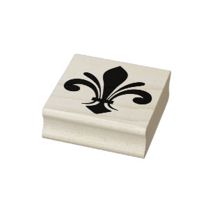 Sello De Caucho Crea Tu Propia Fleur De Lis Elegante