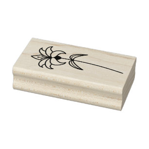 Sello De Caucho Crea Tu Propia Flor de Lirio Caprichosa Floral