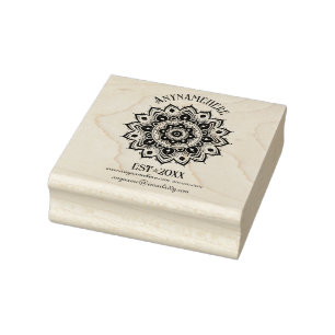 Sello De Caucho Crea Tu Propia Flor Mandala Paisley