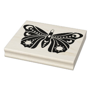 Sello De Caucho Crea tu propia mariposa lunar solar celestial