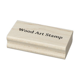 Sello De Caucho Crea tu propio arte de madera de 1,5" x 3"