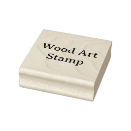 Sello De Caucho Crea tu propio arte de madera de 2,5" x 2,5"