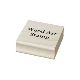 Sello De Caucho Crea tu propio arte de madera de 2" x 2"