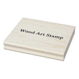 Sello De Caucho Crea tu propio arte de madera de 4.0" x 5.0"